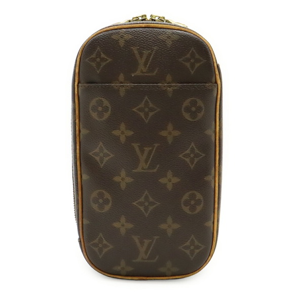 LOUIS VUITTON Authentic Brown Monogram Pochette Shoulder Bag